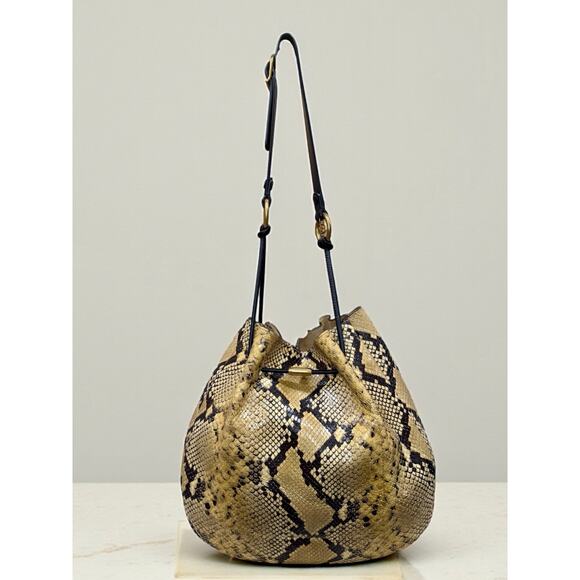 Tory Burch Handbags - Tory Burch Mercer 151 Exotic Snakeskin Hobo Bag
